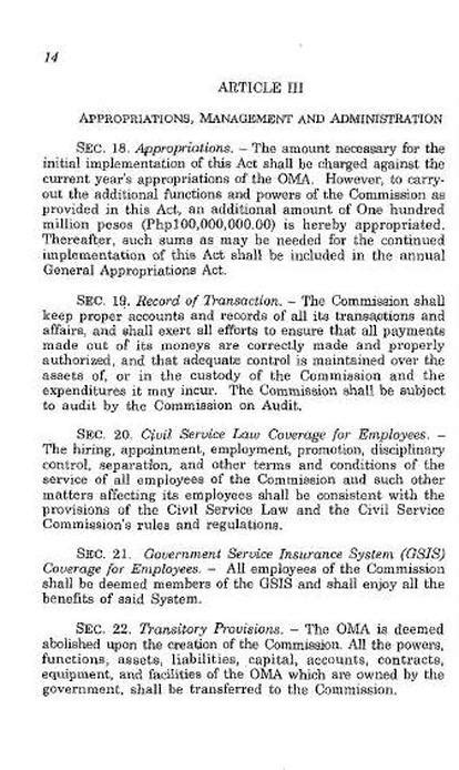 R.A. No. 9997 • An Act Creating the National Commission on Muslim.